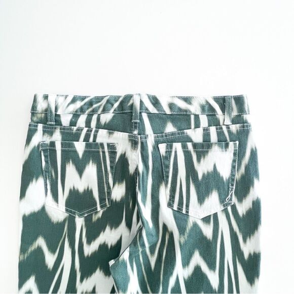 Jones New York Sutton Straight Loden Green Pants Jeans Women's 10 Stretchy - Picture 11 of 12